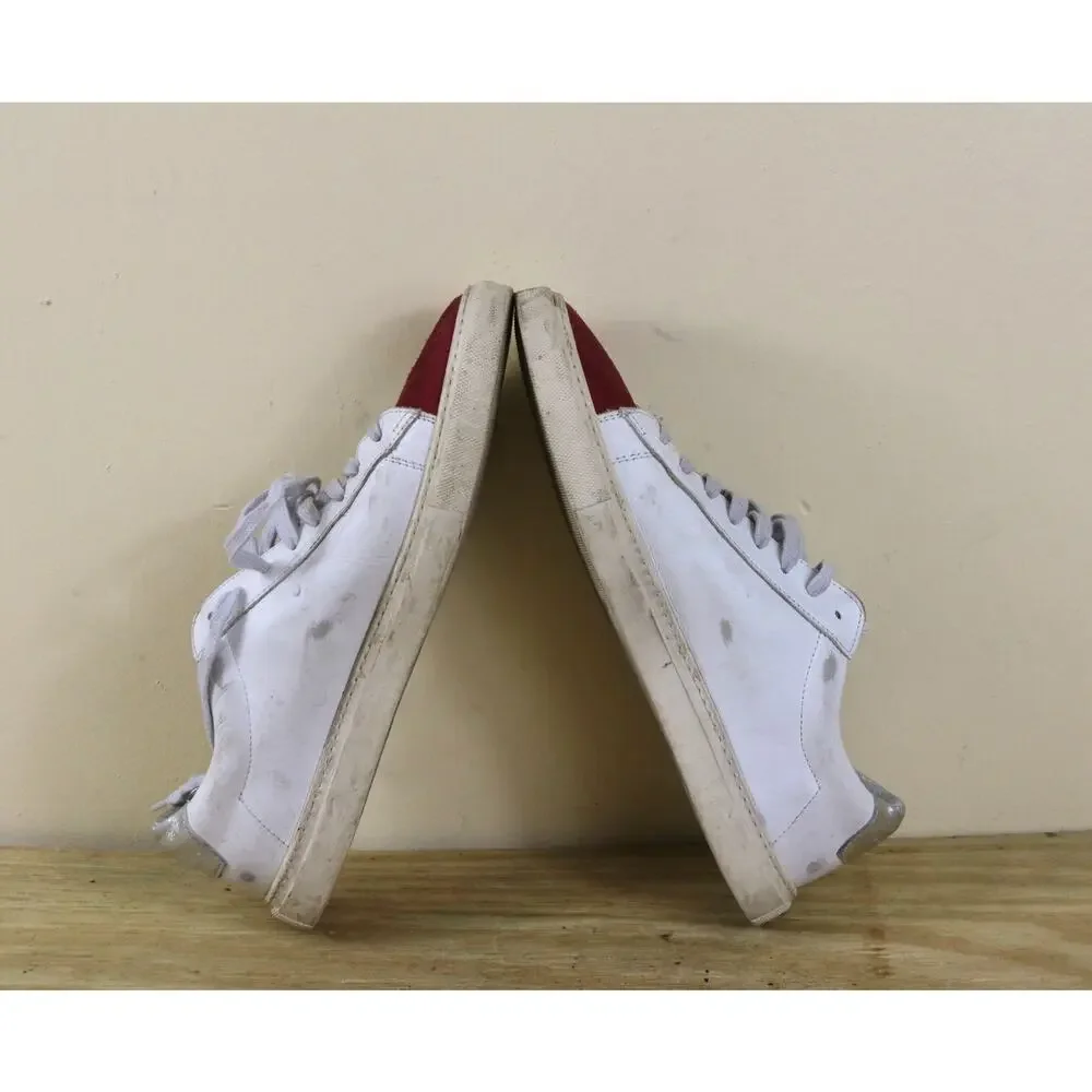 Oliver Cabell Sneakers 40 White Leather Red Suede Low 1 Metropolis Athletic